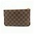 Louis Vuitton Damier Ebene Pochette Double Zip Rose Ballerine N60254 - vista 2