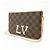 Louis Vuitton Damier Ebene Pochette Double Zip Rose Ballerine N60254 - vista 3