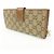 GUCCI Interlocking G GG Canvas Leder Long Wallet Light Brown - Ansicht 3