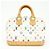 Borsa a mano Louis Vuitton Monogram Multicolor Alma PM Blanc M92647 - vista 2
