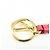 Charm per borsa e portachiavi in pelle e metallo con logo PRADA Pink Gold - vista 6