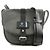 Borsa a tracolla GUCCI Crest GG Canvas Leather Grey Black 223680