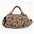 Borsa tote LOEWE Anagram in pelle nappa Aire marrone - vista 2