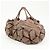 Borsa tote LOEWE Anagram in pelle nappa Aire marrone - vista 3