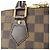 Borsa a mano Louis Vuitton Damier Canvas Leather Alma PM Brown N51131 - vista 10