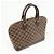 Borsa a mano Louis Vuitton Damier Canvas Leather Alma PM Brown N51131 - vista 4