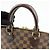 Borsa a mano Louis Vuitton Damier Canvas Leather Alma PM Brown N51131 - vista 7