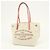 Borsa a mano Louis Vuitton Canvas Leather Cabas PM Corail M94505 - vista 3