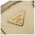PRADA Borsa a mano e a tracolla 2Way in pelle con logo Triangle Beige BN2795 - vista 16