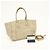 PRADA Borsa a mano e a tracolla 2Way in pelle con logo Triangle Beige BN2795 - vista 24