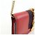 GUCCI Sylvie Sherry Mini Borsa a Tracolla in Pelle con Catena Rosso e Blu Navy 494646 - vista 12
