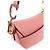 Borsa a tracolla Christian Dior CD Logo Saddle Bag in pelle, Borsa a mano Rosa - vista 7