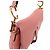 Borsa a tracolla Christian Dior CD Logo Saddle Bag in pelle, Borsa a mano Rosa - vista 8