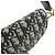 Borsa a tracolla Christian Dior Saddle Oblique Jaquard Leather Navy Beige - vista 8