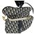 Borsa a tracolla Christian Dior Saddle Oblique Jaquard Leather Navy Beige - vista 9