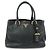 Borsa 2Way in pelle con logo PRADA Borsa a mano Nera