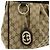 GUCCI Sukey Interlocking G GG Canvas Leather Shoulder Bag Brown 296834 - vista 8