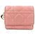 Cartera compacta tríptico de piel Lotus Cannage Lady Dior de Christian Dior