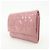 Cartera compacta Christian Dior Cannage Lady Dior de piel charol Rosa - vista 3