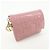 Cartera compacta Christian Dior Cannage Lady Dior de piel charol Rosa - vista 4