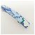 Hermès HERMES Eclipse GM Accessorio per capelli molletta in seta 100% e metallo Blu - vista 7