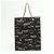 CHANEL COCO Mark Flat Shopper Shopper-Tasche aus Canvas und Leder mit Kette Schwarz Weiß - Ansicht 2