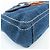 PRADA Bolsa de Ombro em Couro Denim com Aba Frontal Blue Camel BR4659 - vista 10