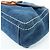 PRADA Bolsa de Ombro em Couro Denim com Aba Frontal Blue Camel BR4659 - vista 11