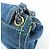 PRADA Bolsa de Ombro em Couro Denim com Aba Frontal Blue Camel BR4659 - vista 15