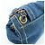 PRADA Bolsa de Ombro em Couro Denim com Aba Frontal Blue Camel BR4659 - vista 16