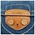 PRADA Bolsa de Ombro em Couro Denim com Aba Frontal Blue Camel BR4659 - vista 18