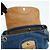PRADA Bolsa de Ombro em Couro Denim com Aba Frontal Blue Camel BR4659 - vista 19