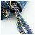 PRADA Bolsa de Ombro em Couro Denim com Aba Frontal Blue Camel BR4659 - vista 9