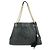 GUCCI SOHO Borsa a tracolla in pelle con catena Interlocking G Nera 308982