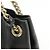 GUCCI SOHO Borsa a tracolla in pelle con catena Interlocking G Nera 308982 - vista 14
