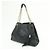 GUCCI SOHO Borsa a tracolla in pelle con catena Interlocking G Nera 308982 - vista 3