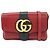 Borsa a tracolla e spalla GUCCI Double G Arli in pelle Rossa 550129