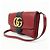 Borsa a tracolla e spalla GUCCI Double G Arli in pelle Rossa 550129 - vista 3