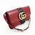 Borsa a tracolla e spalla GUCCI Double G Arli in pelle Rossa 550129 - vista 4