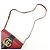 Borsa a tracolla e spalla GUCCI Double G Arli in pelle Rossa 550129 - vista 6