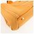 Borsa Tote PRADA Canapa Triangle Logo Canvas Arancione 1BG642 - vista 10