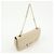 Salvatore Ferragamo Borsa a tracolla e borsa a mano Ferragamo Gancini in pelle con catena, Light Beige - vista 4