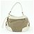 Borsa a spalla PRADA in nylon jacquard con logo triangolare e pelle Beige Ivory - vista 2