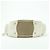 Borsa a spalla PRADA in nylon jacquard con logo triangolare e pelle Beige Ivory - vista 5