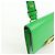 Borsa a spalla Fendi Flat Baguette in pelle Verde Marrone 8BS039 - vista 13