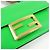 Borsa a spalla Fendi Flat Baguette in pelle Verde Marrone 8BS039 - vista 17