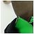 Borsa a spalla Fendi Flat Baguette in pelle Verde Marrone 8BS039 - vista 18