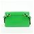 Borsa a spalla Fendi Flat Baguette in pelle Verde Marrone 8BS039 - vista 2