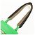 Borsa a spalla Fendi Flat Baguette in pelle Verde Marrone 8BS039 - vista 6