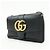 Borsa a spalla e tracolla GUCCI Double G Arli in pelle Nero 550129 - vista 3